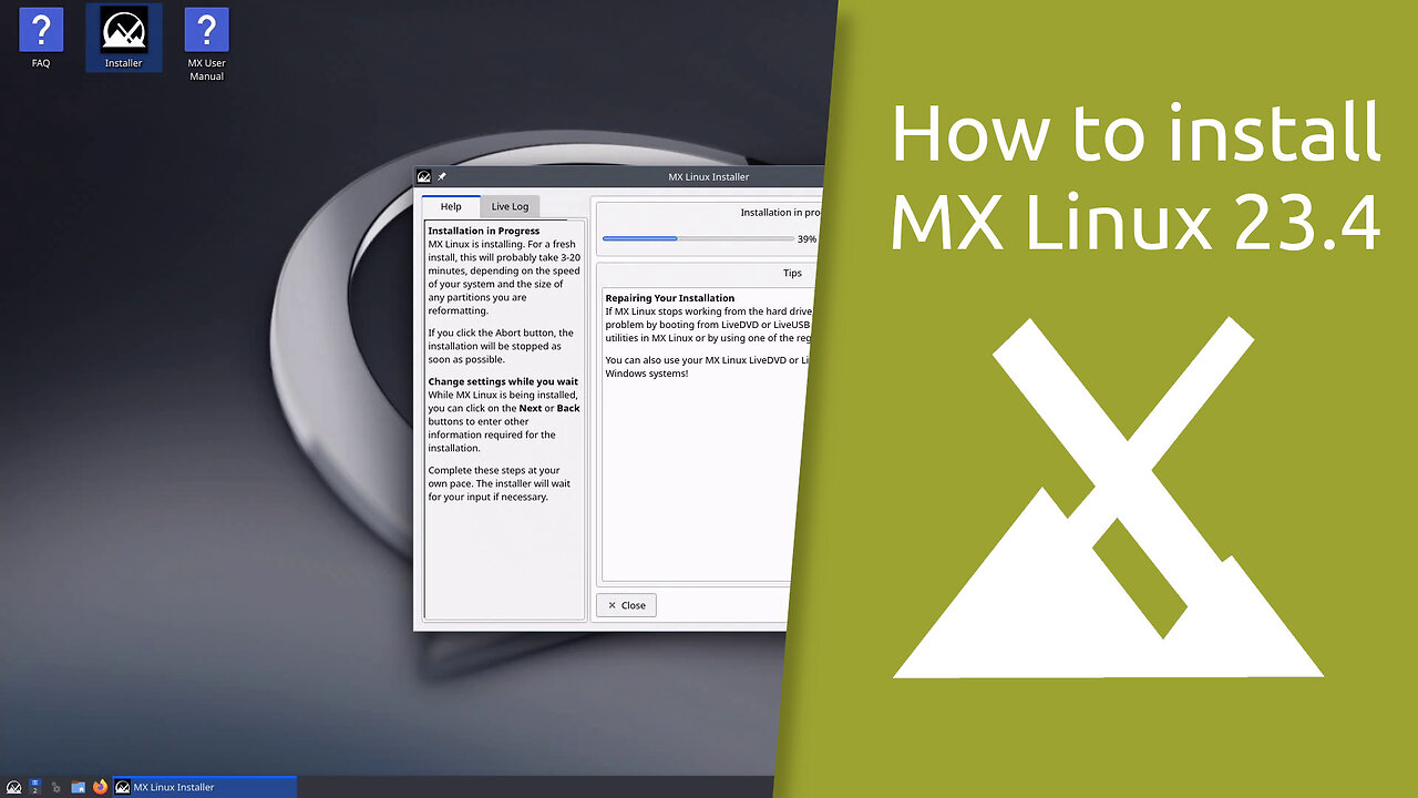 How to install MX Linux 23.4 KDE