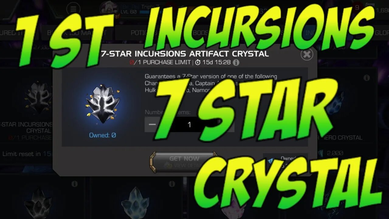 1st seven star incursion crystal