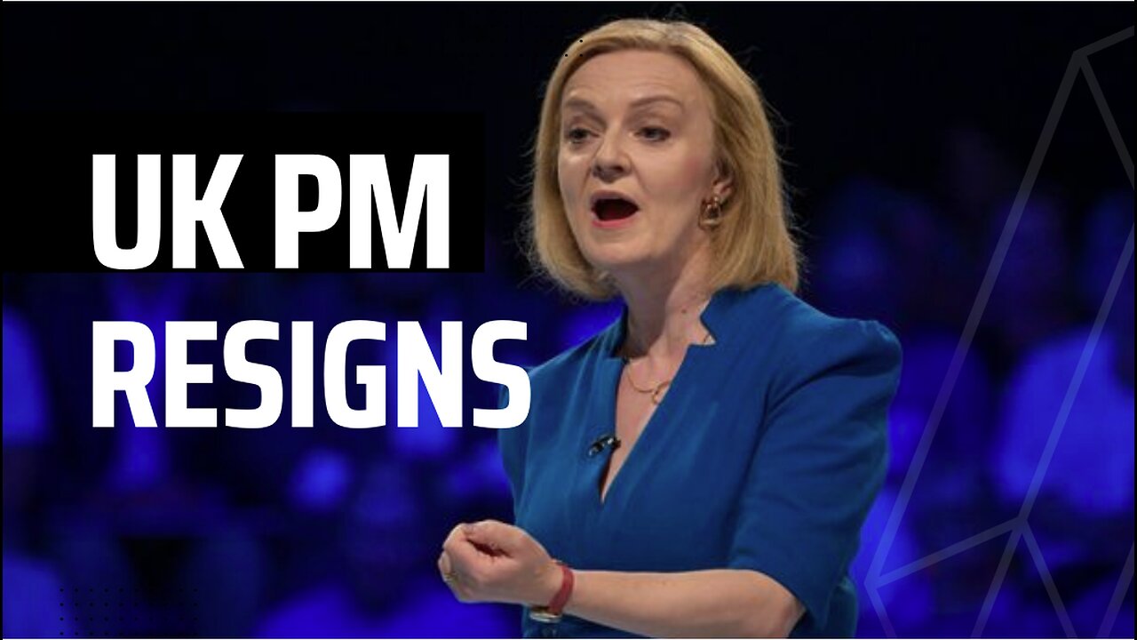 British Prime Minister Liz Truss announces her resignation