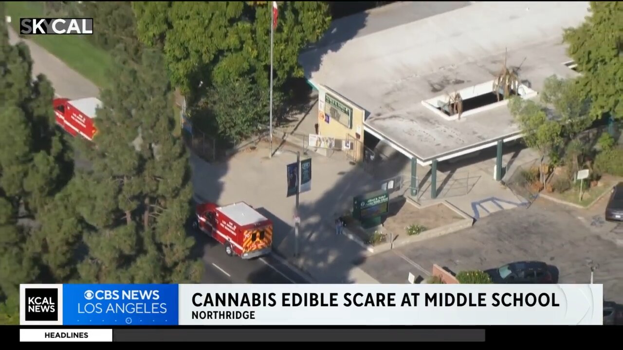 5 middle school students fall ill after possibly ingesting marijuana-laced edibles.