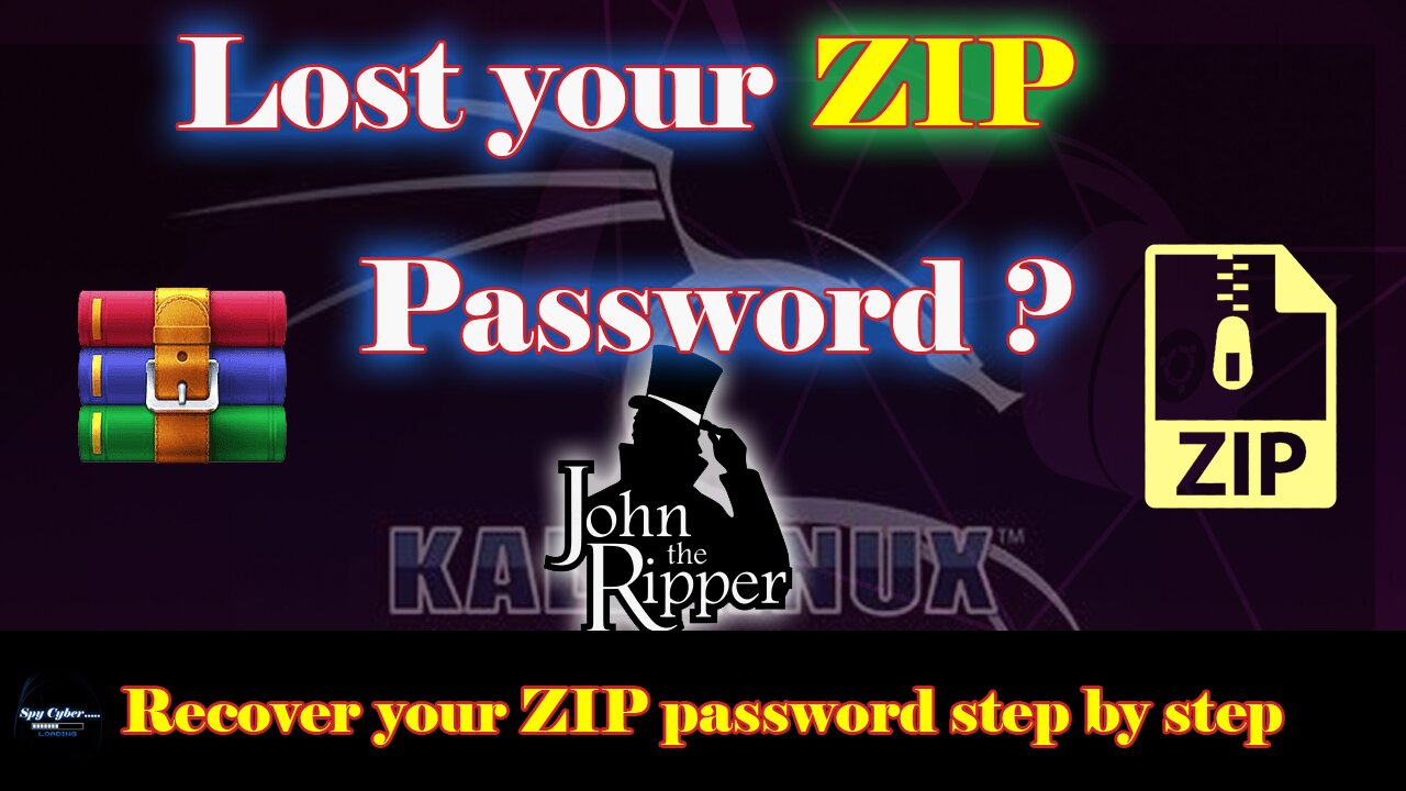 ZIP and WINRAR Password Cracking Using KALI