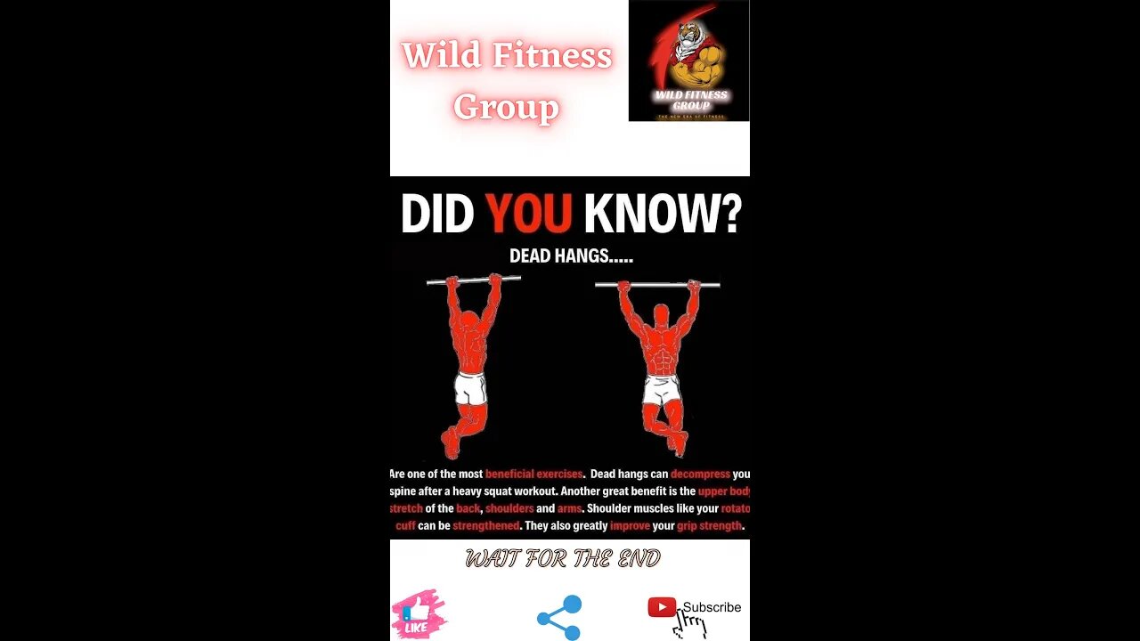 🔥Did you know about dead hangs🔥#shorts🔥#viralshorts🔥#fitnessshorts🔥#wildfitnessgroup🔥