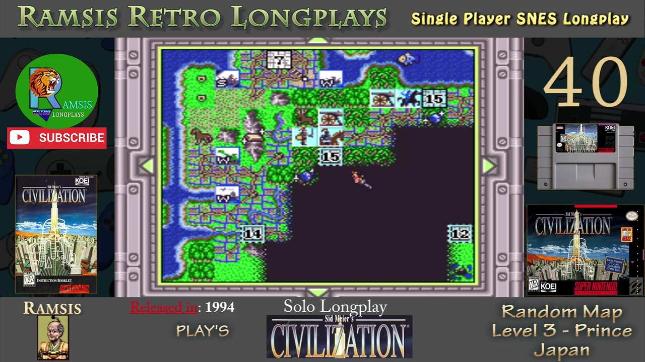 Sid Meier's Civilization | 1994 | SNES | Prince | Random | Japan - Episode #40