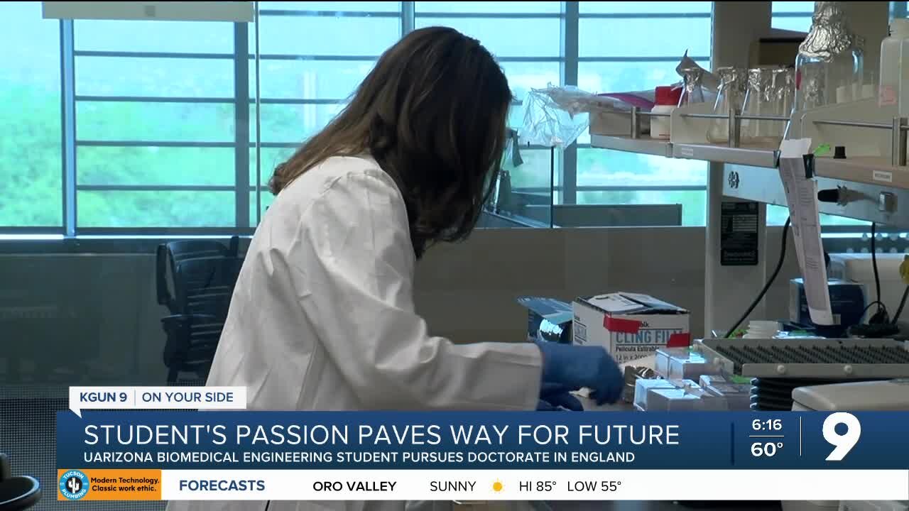 UArizona student's passion for science paves the way for a bright future