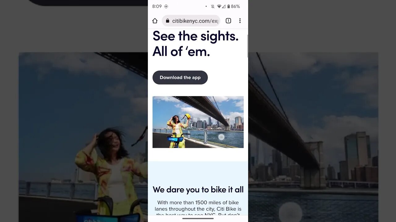 Taking a look at the website for Citi Bike powered by Lyft citibikenyc.com
