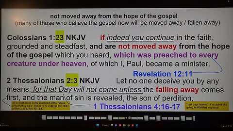 not moved away from the hope of the Gospel