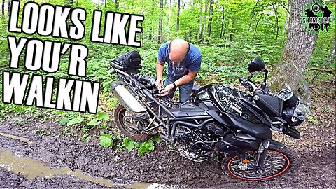 KLR650 Kicks XC800s Butt on MUDDY Trails