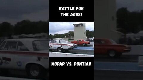 Battle for the Ages! Nostalgia Super Stock Mopar vs. Pontiac Match Race! #shorts