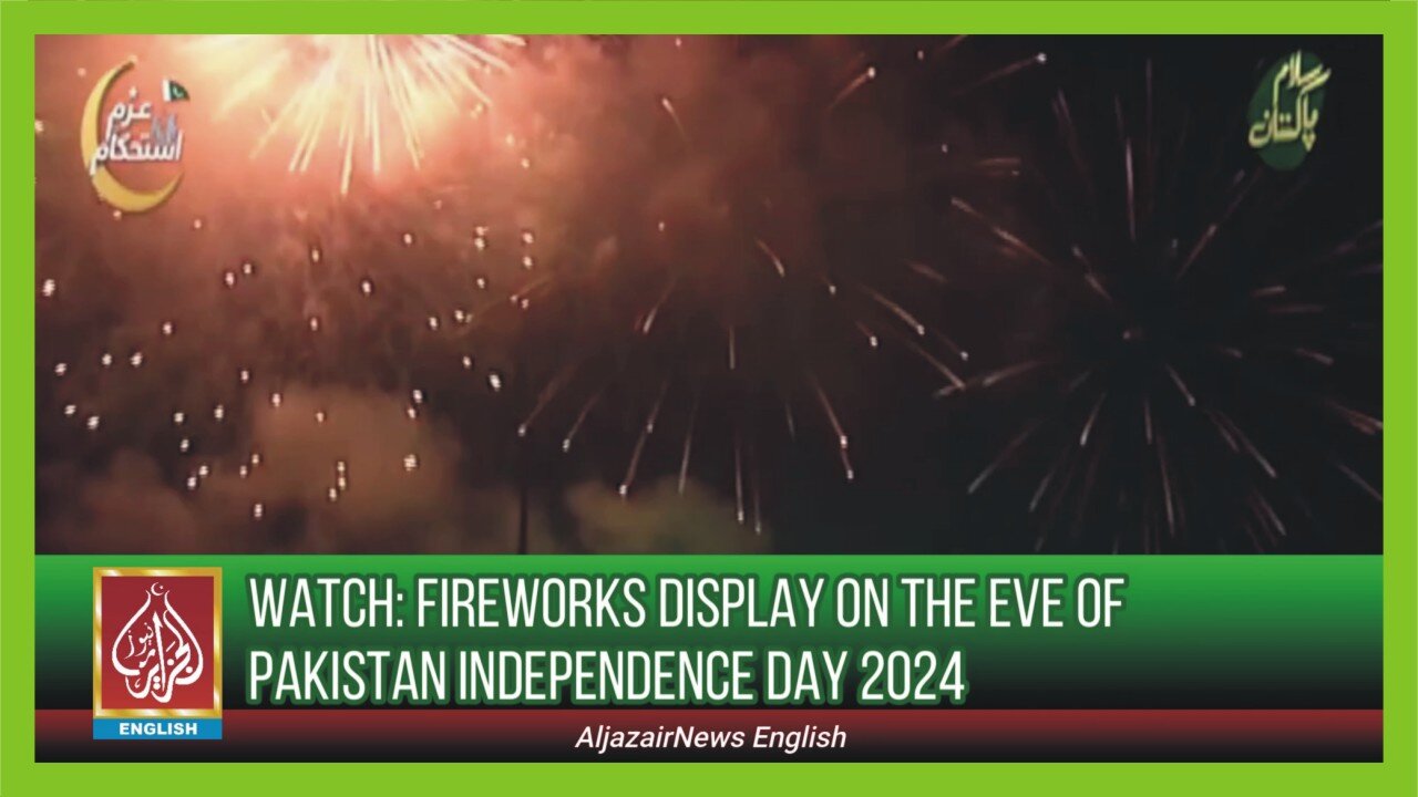 Fireworks Display On the Eve of Pakistan Independence Day 2024 | Parade | AljazairNews