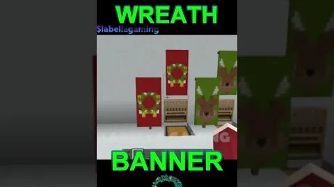 Minecraft: Christmas Wreath Banner #1