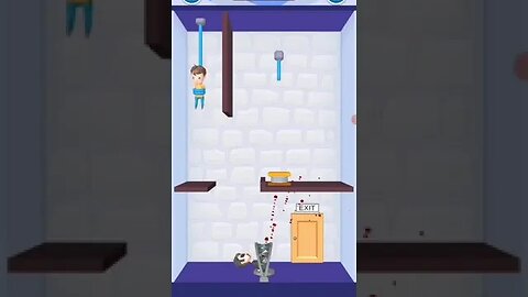 rescue cut rope puzzle 😎 #shorts