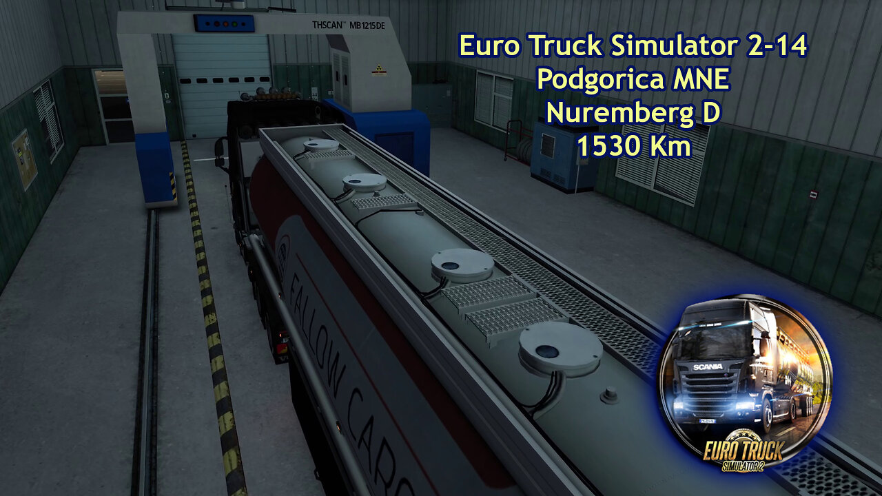 Euro Truck Simulator 2-14, Podgorica MNE, Nuremberg D, 1530 Km