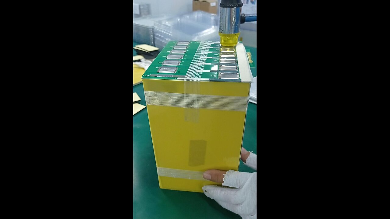 Assembly Of Lithium Battery.
