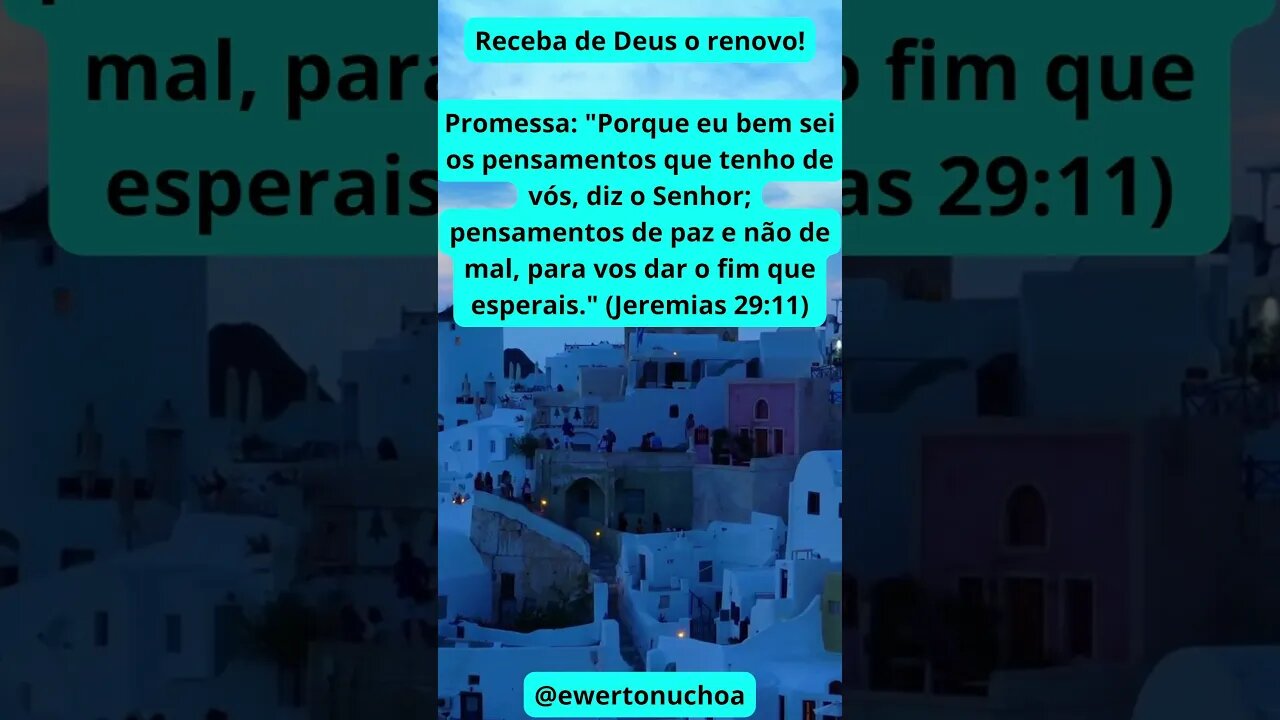 Renovo! #dicas #renovo #paz #Jesus #Deus #cura