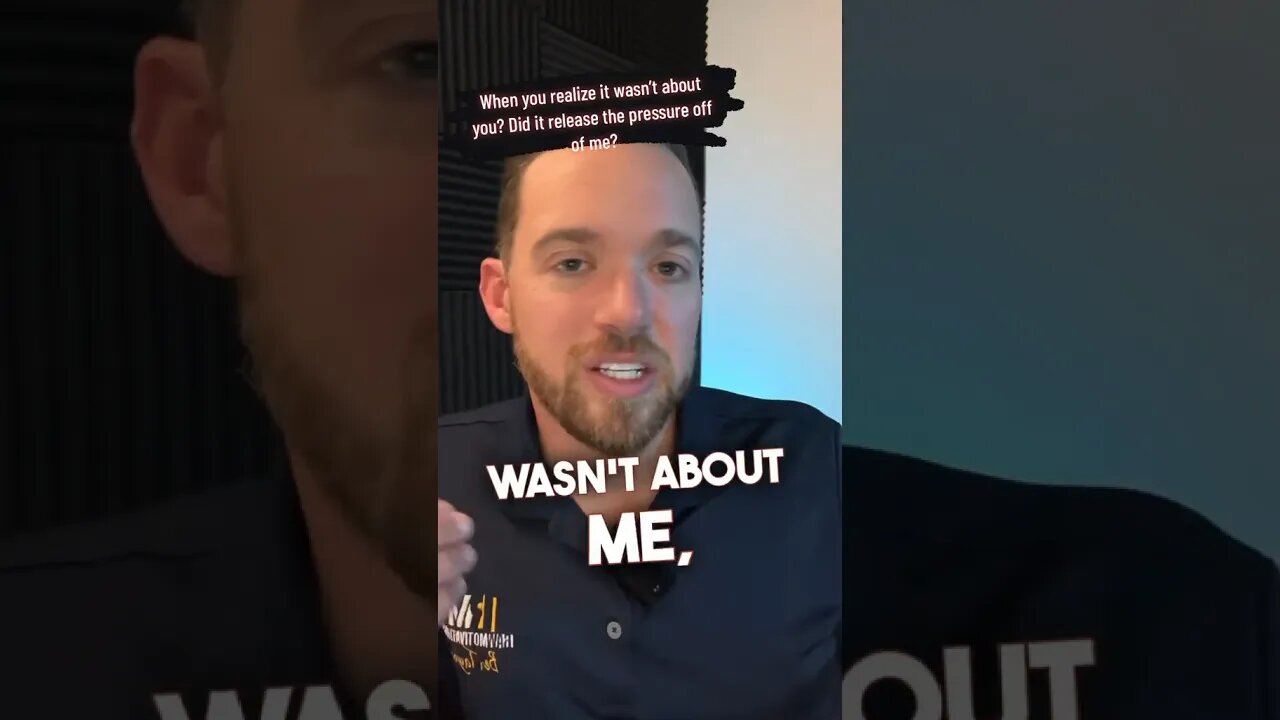 Realizing It's Not About Me: Releasing Pressure?