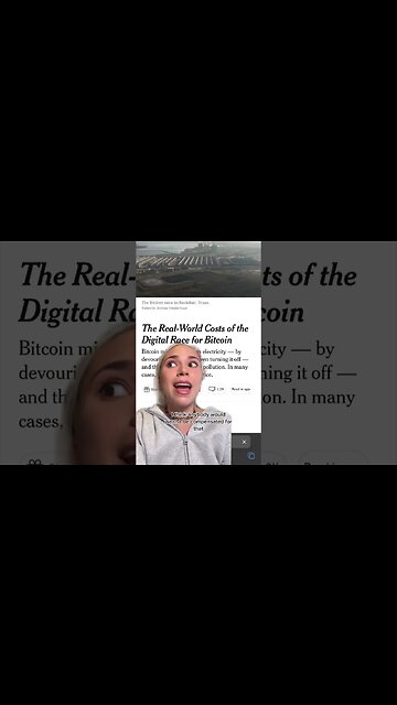 The New York Times FUD Article on Bitcoin Mining #bitcoin #crypto #shorts