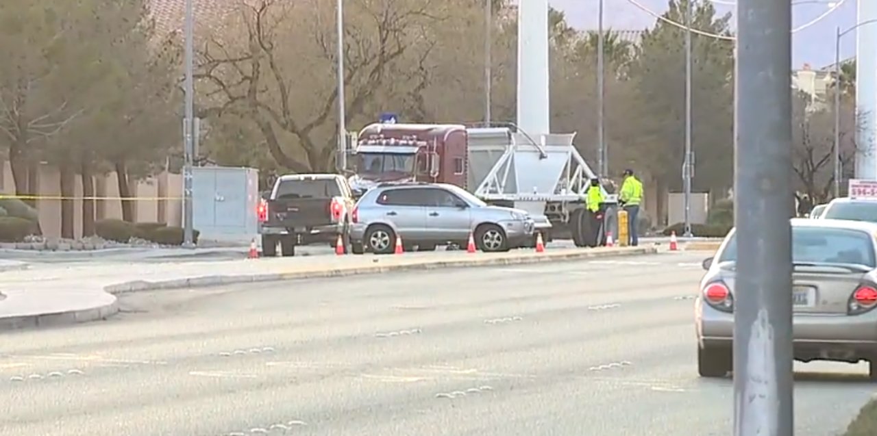 Serious crash in west Las Vegas