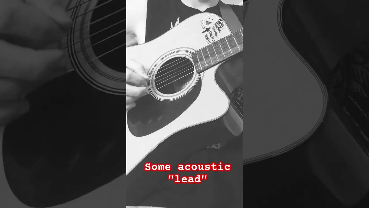 a little lead acoustic picking #guitar #acousticguitar