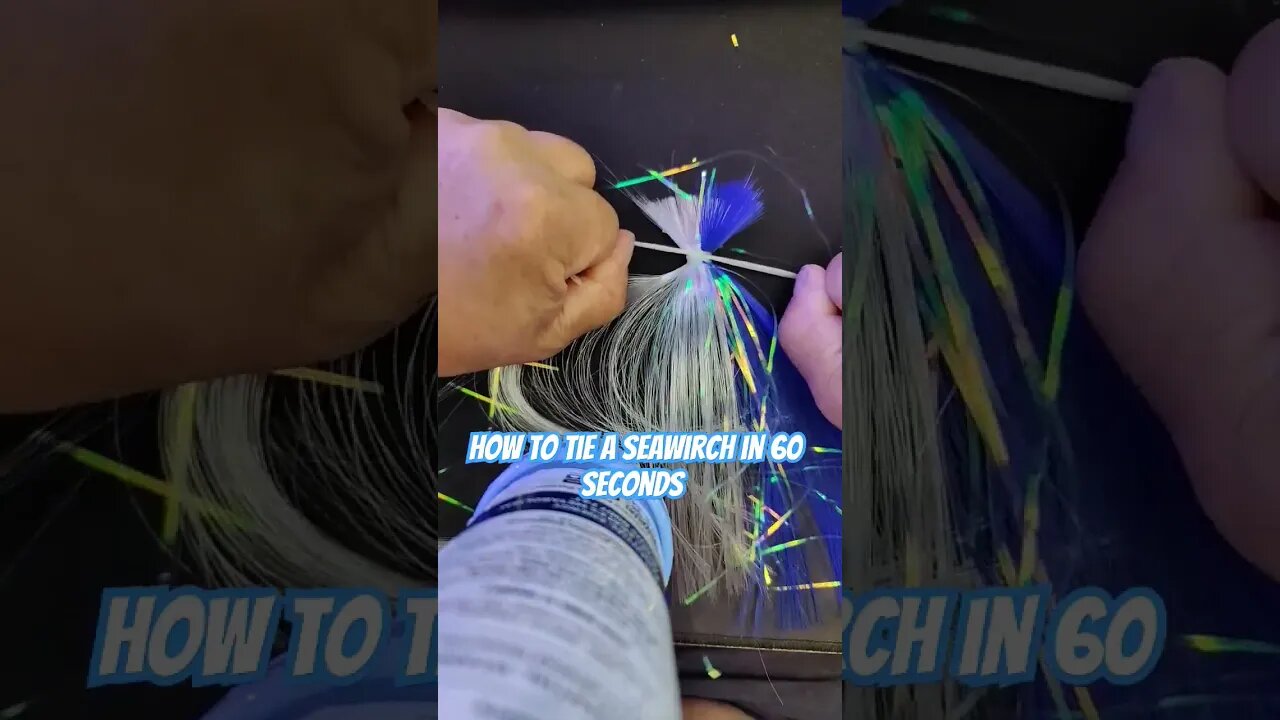 How to tie a Sea Witch in 60 seconds! #fishing #diy #seawitch #trolling #stripbait