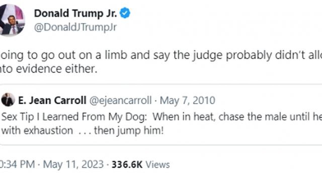 E. JEAN CARROL FACING LAWSUITS AND WON'T GET 83 MILLION AFTER TRUMP LAWYER SHOWS PROOF THAT SHE LIED