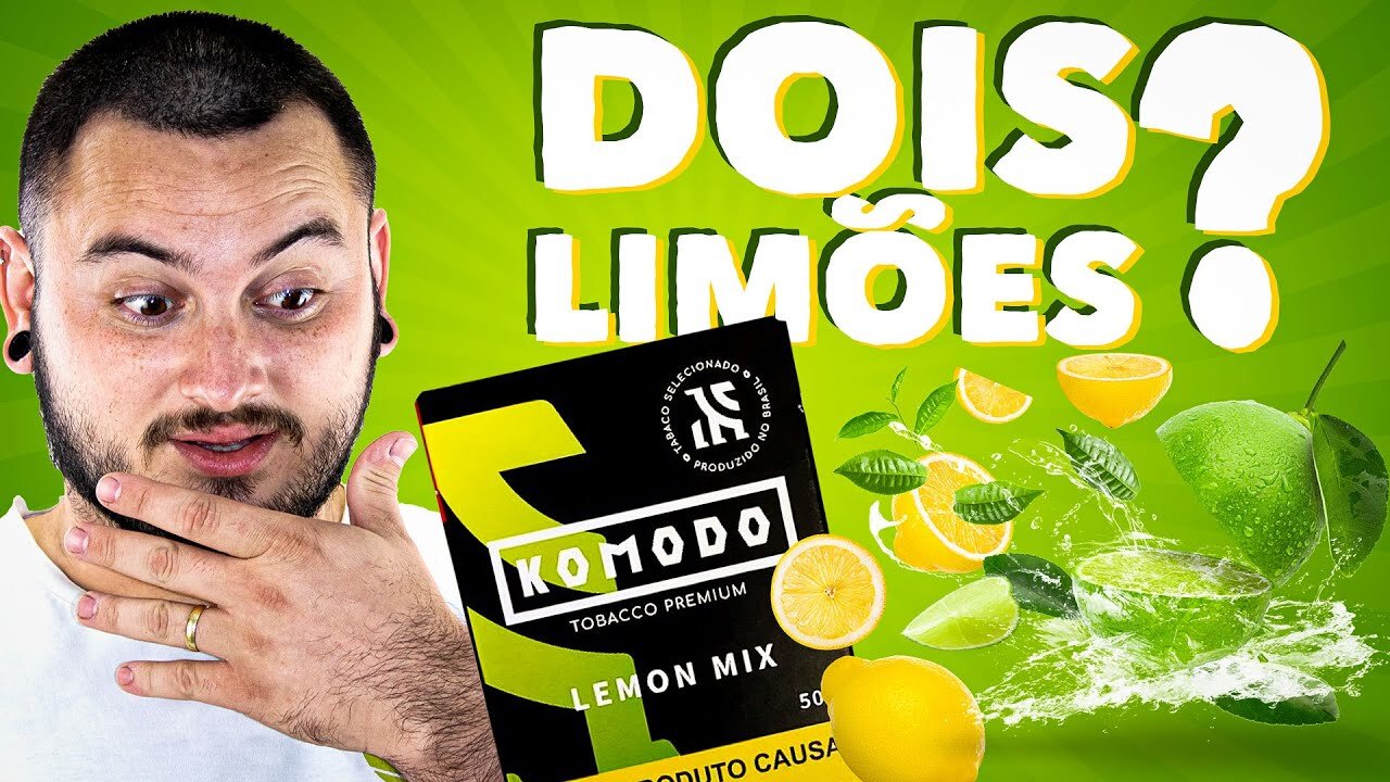 LEMON MIX LIMÃO SICILIANO E LIMÃO TAITI DA KOMODO TOBACCO - SESSAO COM FIRFAO