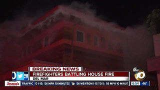 2 people displaced by Del Mar house fire