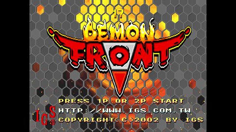 Demon Front Arcade Game, IGS 2002, playthrough