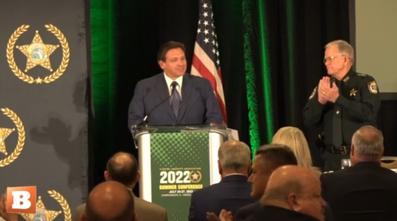 MOMENTS AGO: FL Gov. Ron DeSantis at Florida Sheriffs Association Summer Conference…