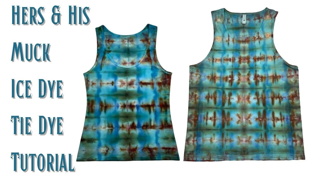 Tie-Dye Designs: His & Hers Matching Set Tank Tops Muck Ice Dye