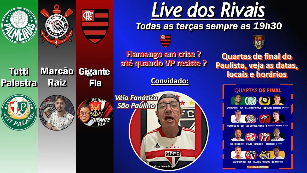 Live dos Rivais - Resenha alto nível, porém com muita zoação entre os canais rivais