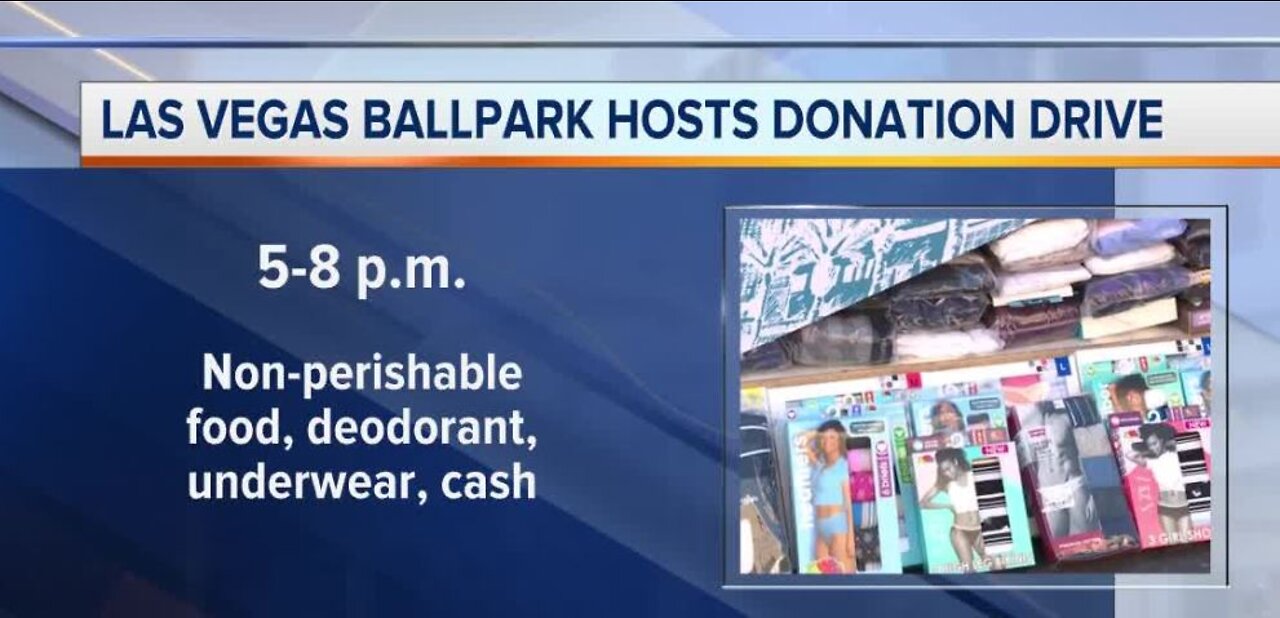 Las Vegas Ballpark donation drive