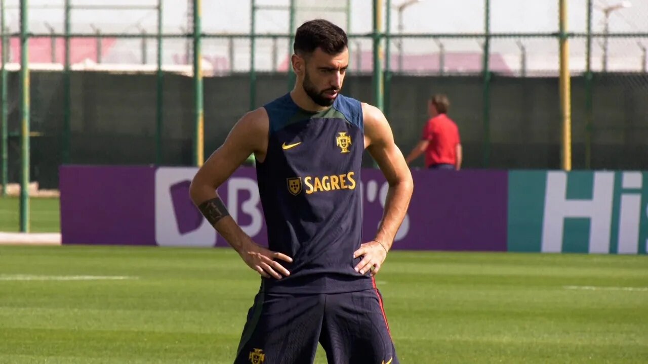 Bruno Fernandes leads Portugal training day after surprise loss to South Korea