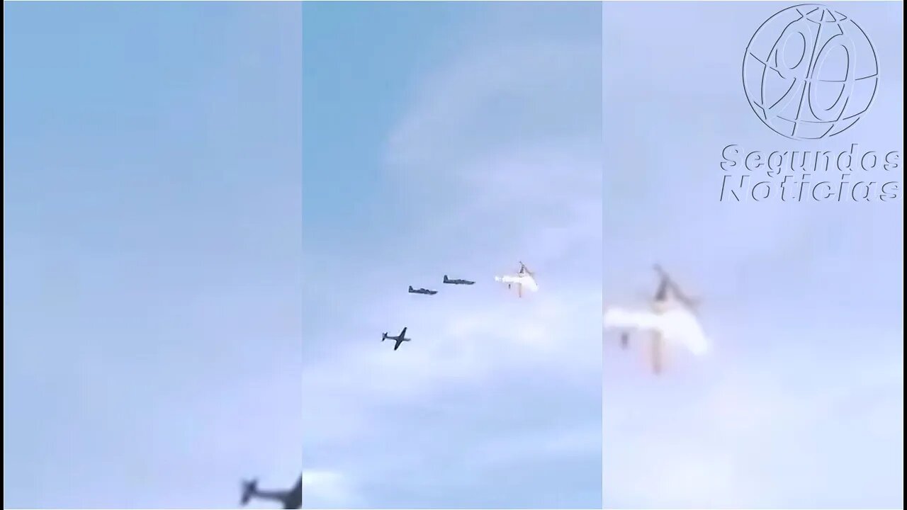 🛑Dos aviones de la Fuerza Aérea se estrellaron durante un entrenamiento en Villavicencio👇👇