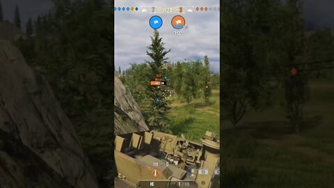 World of Tanks: had a guy coming up near cap, I peaked around to get him