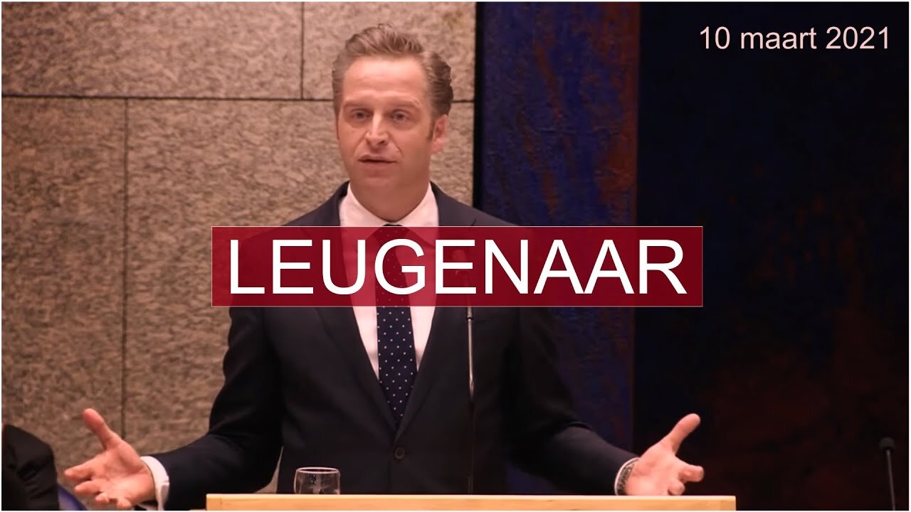 Leugenaar Hugo de Jonge op 10 maart 2021 over de tweestromensamenleving (NL)