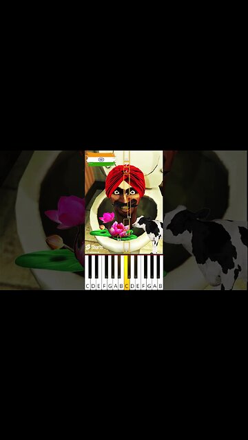 Skibidi Toilet made in 🇮🇳INDIA - Octave Piano Tutorial