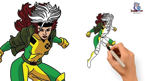 How to Draw Rogue X-Men - Step by Step