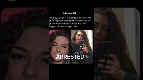 Former Ohio Coach￼ Ashley Rison charged with assaulting a 17 year old #crimestory #news #AshleyRison