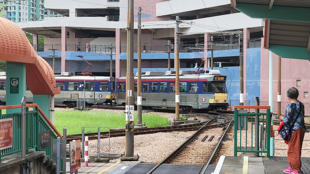 [HK Rail Tour]Light Rail Route 761P to Yuen Long 輕鐵761P線往元朗