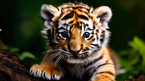 The Cute Baby Tiger