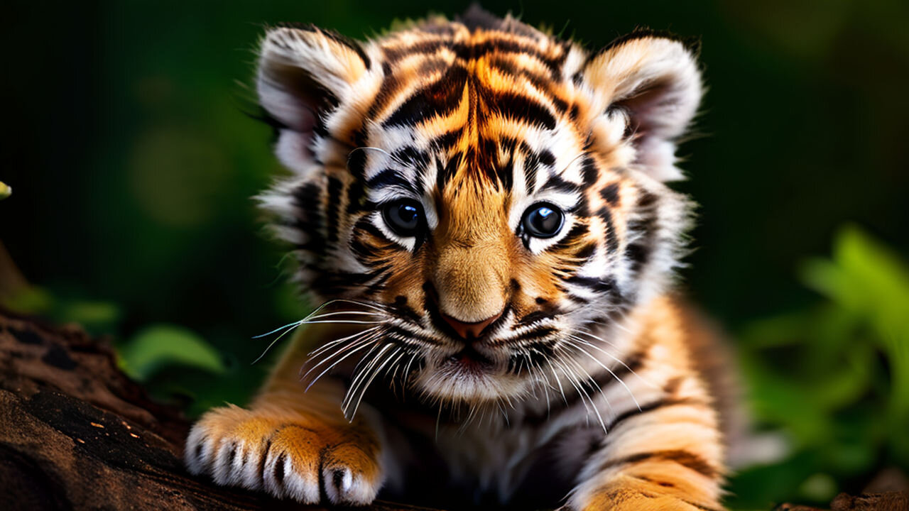 The Cute Baby Tiger