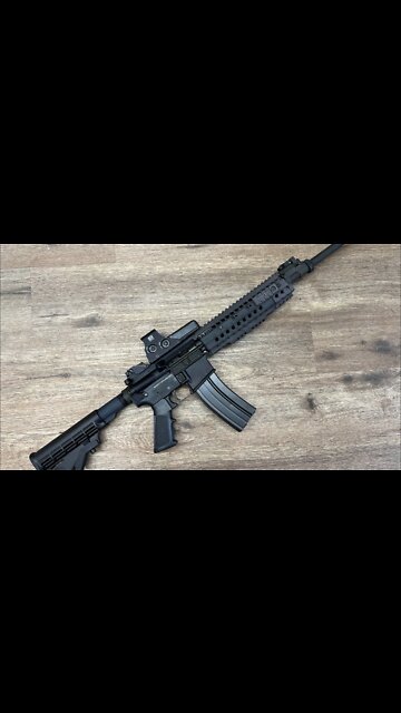 An old Rec-7 Barrett 6.8 Gas Piston Rifle