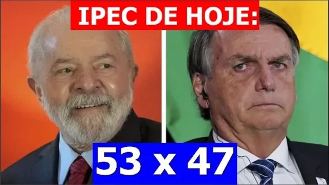 Pesquisa IPEC: Tudo igual!