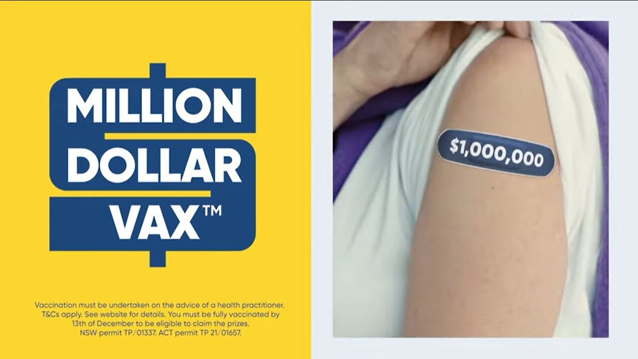 COMMISTRALIA: Have a chance to win a million dollars if you get jabbed