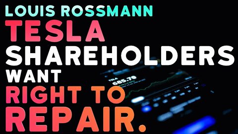 Tesla shareholders can vote on Right to Repair discussion for next earnings call