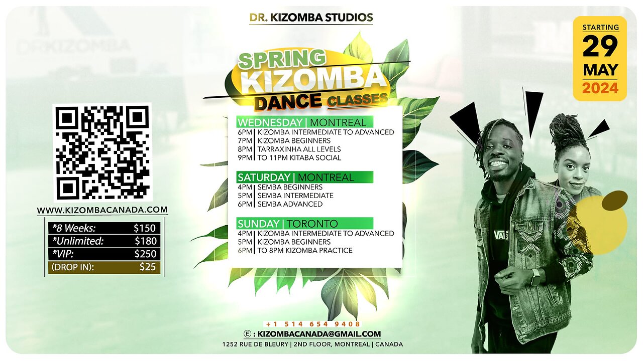 Wednesday’s Kizomba Class at Dr Kizomba Studios!