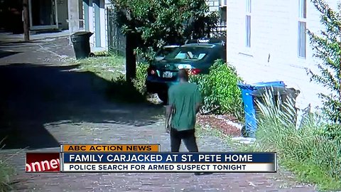 Family carjacked in front of St. Pete home