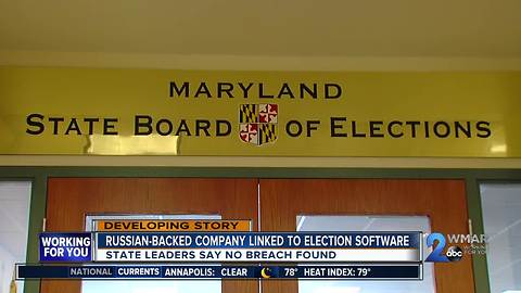 Link between Russian-backed company and MD State Board of Elections