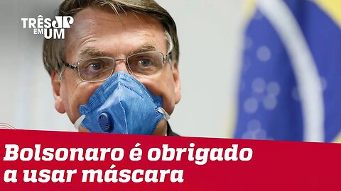Justiça obriga Bolsonaro a usar máscara