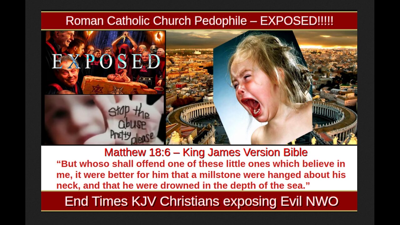 Roman Catholic Church Pedophile – EXPOSED!!!!!